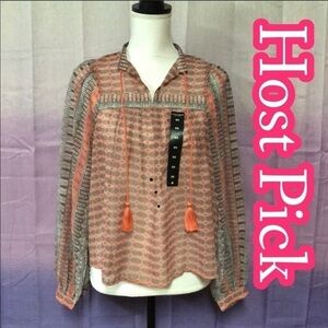 𝅺✅2x Host Pick✅ Lucky Brand Sheer Top, XS